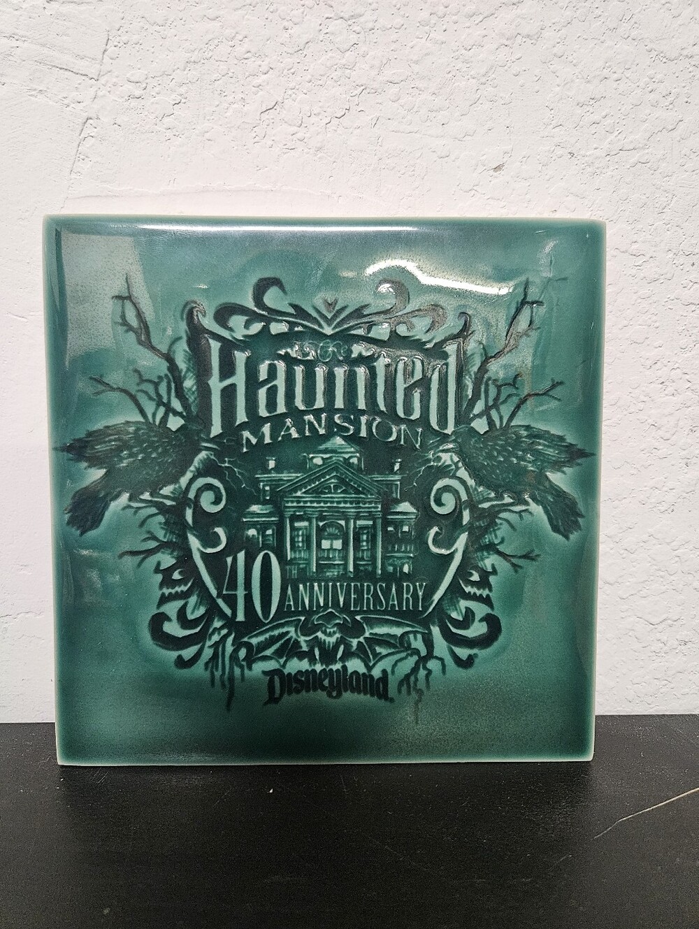 Haunted Mansion 40th Anniversary Decorative Tile - Teal Like New